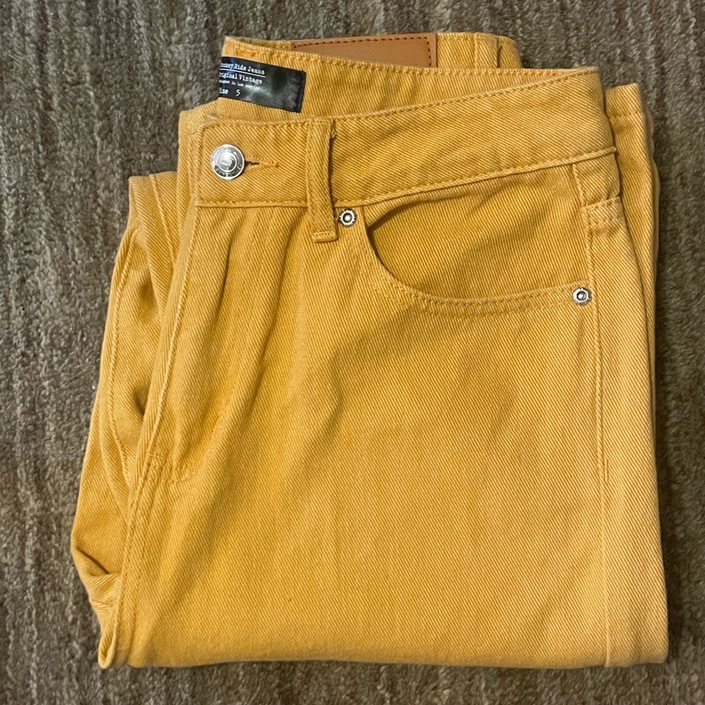 Women's Mustard Straight Leg Pants